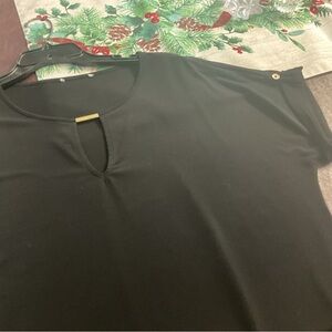 Michael Kors Black Short Sleeve Top